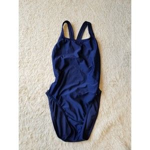Speedo Women Solid Super Pro LT Swimsuit Navy Size 8/34